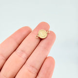 Herraje Letra L Marco Bordeado 0.55g / 3/4 in Oro Amarillo 18K