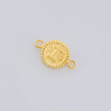 Herraje Letra I Marco Bordeado 0.55g / 3/4 in Oro Amarillo 18K