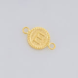Charm Letter E Framed Border 0.55g / 3/4 in 18K Yellow Gold