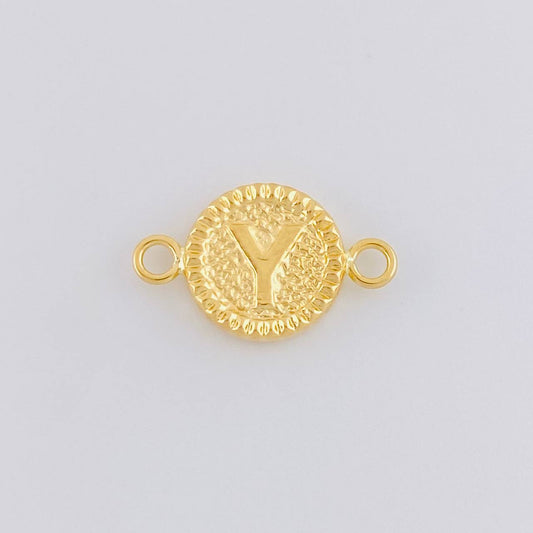 Herraje Letra Y Marco Bordeado 0.55g / 3/4 in Oro Amarillo 18K