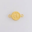 Charm Letter H Framed Border 0.65g / 3/4 in 18K Yellow Gold
