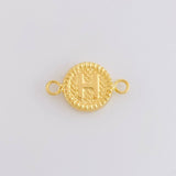 Charm Letter H Framed Border 0.65g / 3/4 in 18K Yellow Gold