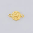 Herraje Letra A Marco Bordeado 0.55g / 3/4 in Oro Amarillo 18K