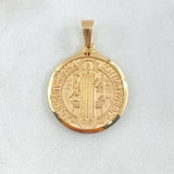 Dije San Benito 5gr / 3.1cm-Mate Oro Amarillo 18K