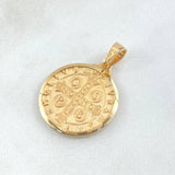 Dije San Benito 5gr / 3.1cm-Mate Oro Amarillo 18K