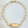 Baby Bracelet Cloud Bear Plate 1.95gr / 5.9in / 18K Gold