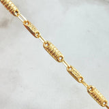 Rustic Tribal Chain Cylinders 11.8gr / 27.6in / 18K Gold +0$