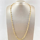 Rustic Tribal Chain Cylinders 11.8gr / 27.6in / 18K Gold +0$