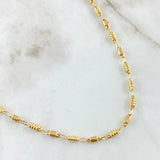 Rustic Cylinder Chain 8.8gr / 25.6in / 18K Gold ©