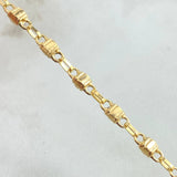 Cadena Rustica Cubos 12.45gr / 65cm / Oro Amarillo 18K ©