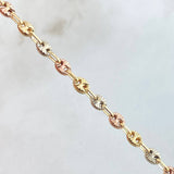 Bracelet GC 2.9gr / 7.5in / Three 18K Golds ©