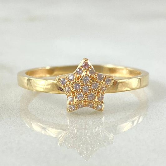 Star Ring 1.9gr / Size 8 / 18K Gold ©