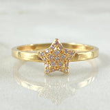 Star Ring 1.9gr / Size 8 / 18K Gold ©