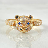 Anillo Oso 2.3gr / T7 1/2 / Oro Amarillo 18K ©