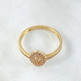 Oval Ogive Ring 2.15gr / Size 7 1/4 / 18K Gold ©