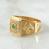 Anillo Sellos Caballo 6.25gr / T9 1/2 / Oro Amarillo 18K ©