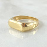Smooth Rectangle Ring 3.75gr / Size 9 3/4 / 18K Gold ©