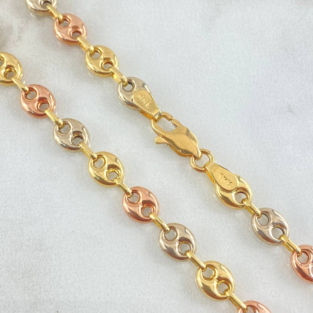 GC Chain 12.45gr / 25.6in / Three 18K Golds