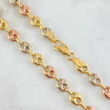 GC Chain 12.45gr / 25.6in / Three 18K Golds