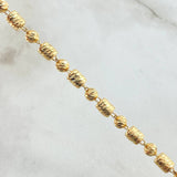 Military Cylinder Bracelet 4.5gr / 6.9in / 18K Gold