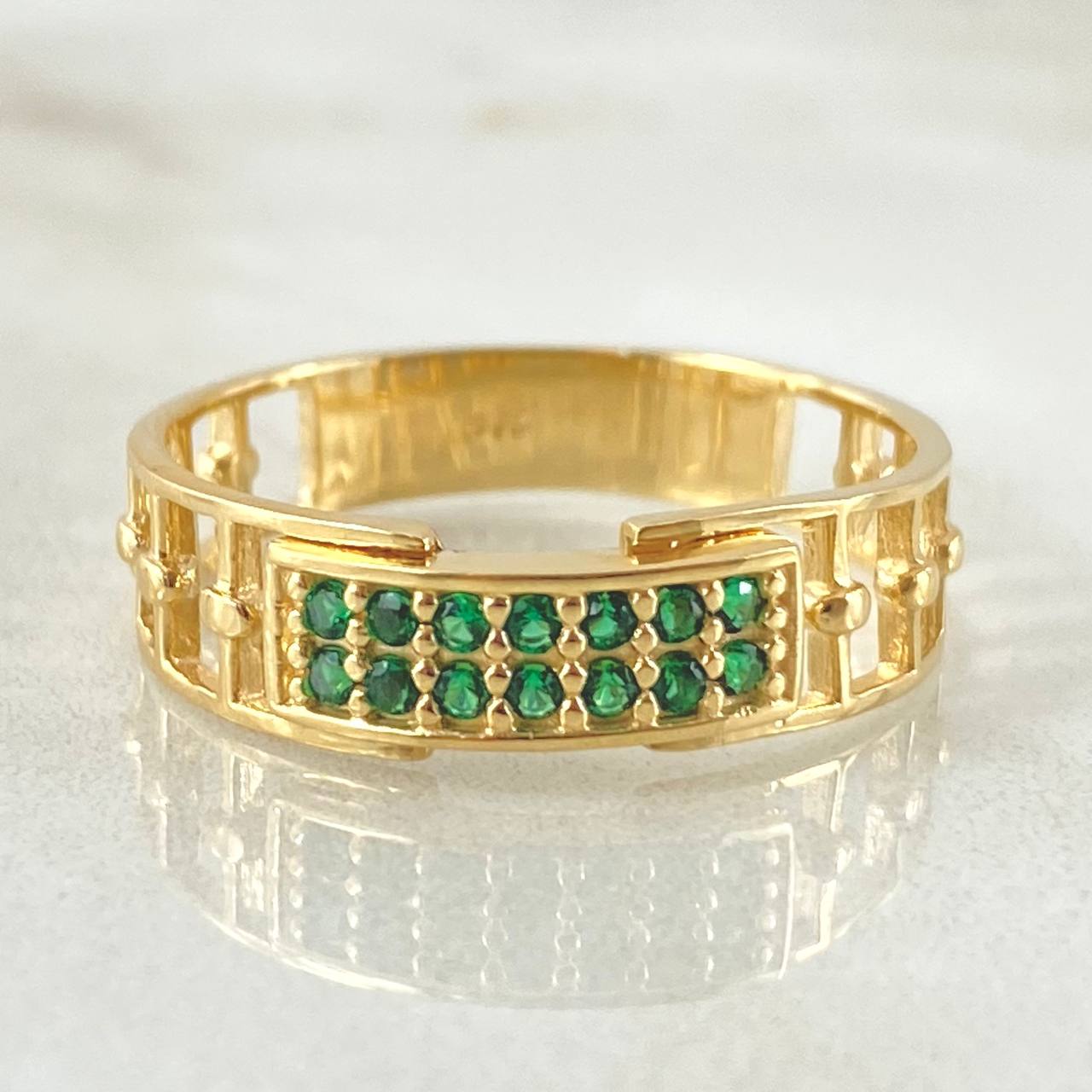 Marco Abaco Ring 3.75gr / Size 9 3/4 / 18K Gold