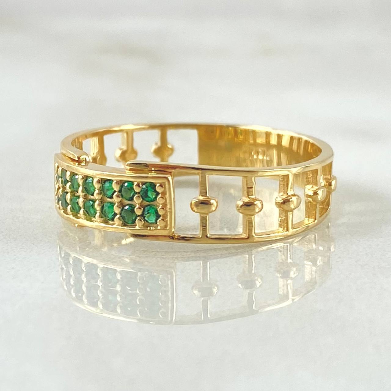 Marco Abaco Ring 3.75gr / Size 9 3/4 / 18K Gold