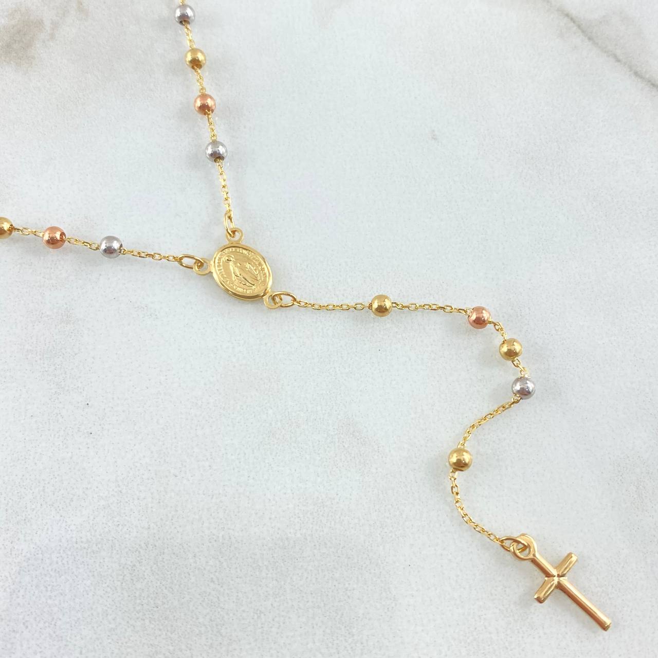 Rosario Virgen Milagrosa 3.25 g / 17 3/4 in / 2.25 mm Tres Oros 18K