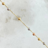 Rosary Miraculous Virgin 3.2 g / 17 3/4 in / 2.25 mm 18K Three Golds