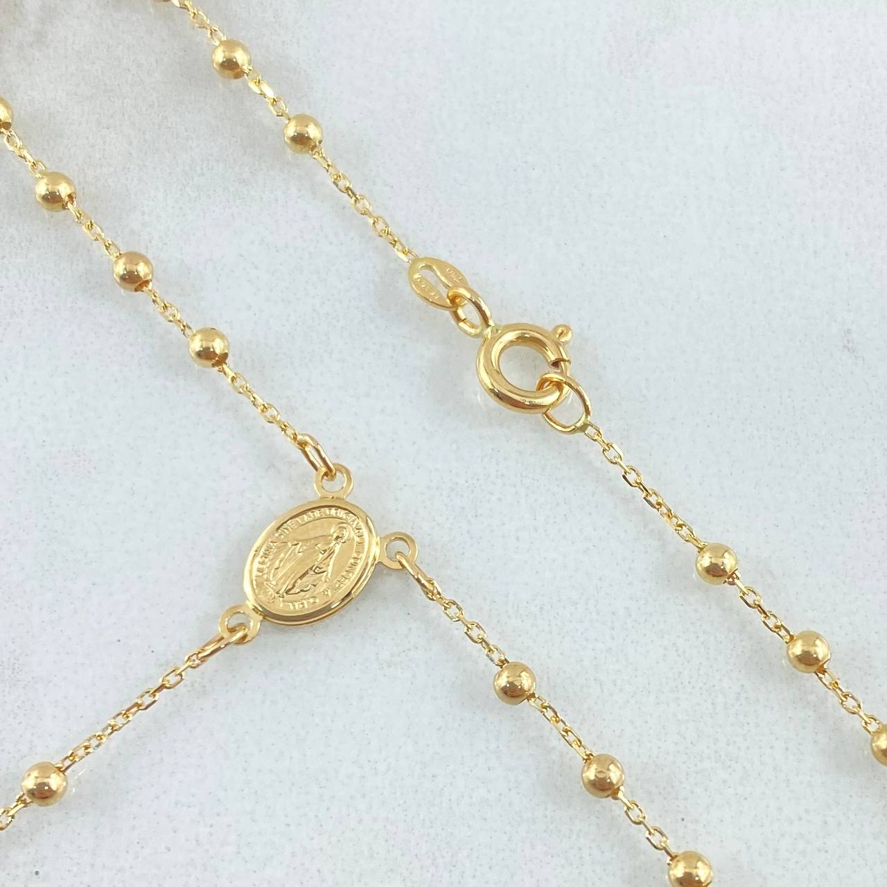 Miraculous Virgin Rosary 3.2gr / 17.7in / 18K Gold +4$