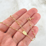 Miraculous Virgin Rosary 3.2gr / 17.7in / 18K Gold +4$