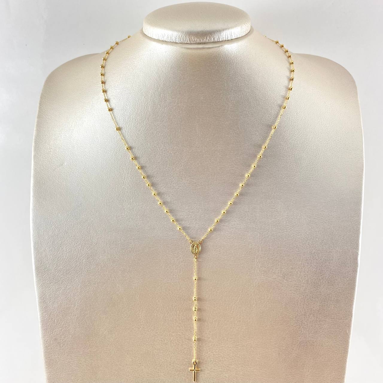 Miraculous Virgin Rosary 3.2gr / 17.7in / 18K Gold +4$