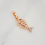 Dije Pez Espinas 1.75 g / 1 in Oro Rosa 18K