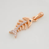 Dije Pez Espinas 1.75 g / 1 in Oro Rosa 18K