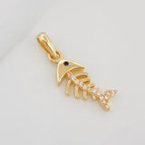 Dije Pez Espinas 1.8 g / 1 in Oro Amarillo 18K