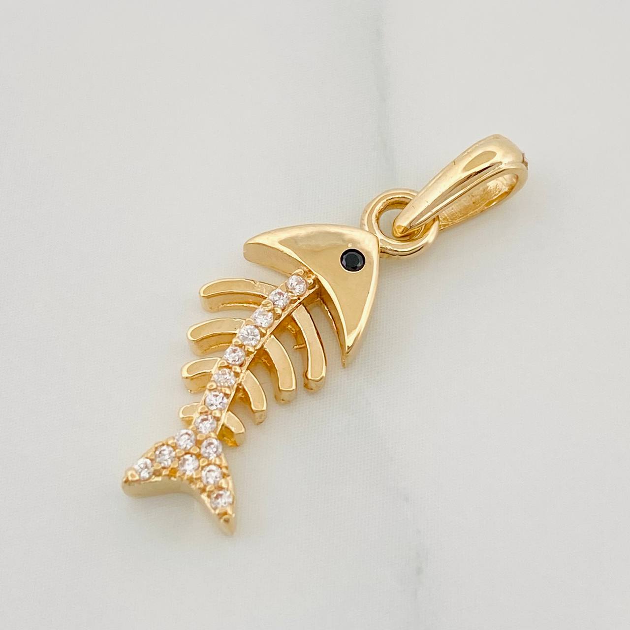 Dije Pez Espinas 1.8 g / 1 in Oro Amarillo 18K