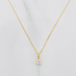 Set Cadena Veneciana + Dije Trebol Diamantes 06Pts / 1.2 g / 17 3/4 in Oro Amarillo 18K