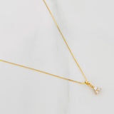 Set Cadena Veneciana + Dije Trebol Diamantes 06Pts / 1.2 g / 17 3/4 in Oro Amarillo 18K