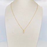 Set Cadena Veneciana + Dije Trebol Diamantes 06Pts / 1.2 g / 17 3/4 in Oro Amarillo 18K