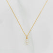 Set Cadena Veneciana + Dije Trio Lineal Diamantes 06Pts / 1.3 g / 17 3/4 in Oro Amarillo 18K