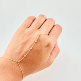 Arabian Bracelet with Diamond Cut Beads 1.5g / 8 in / 0.7mm Yellow Gold 18K