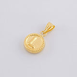 Dije Letra L Marco Bordeado 0.55g / 3/4 in Oro Amarillo 18K