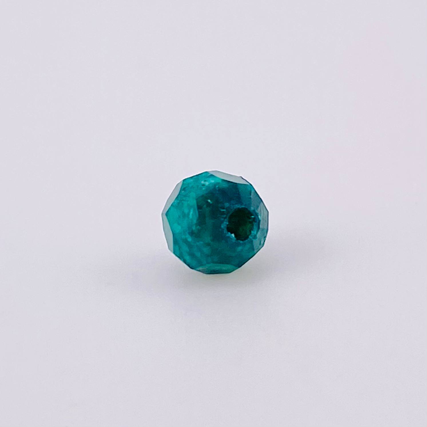 Charm Rough Emerald Bead 6mm