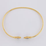 Pulso Aro trebol onix 3.35g / 6 3/4 in / 1.8mm Oro Amarillo 18K