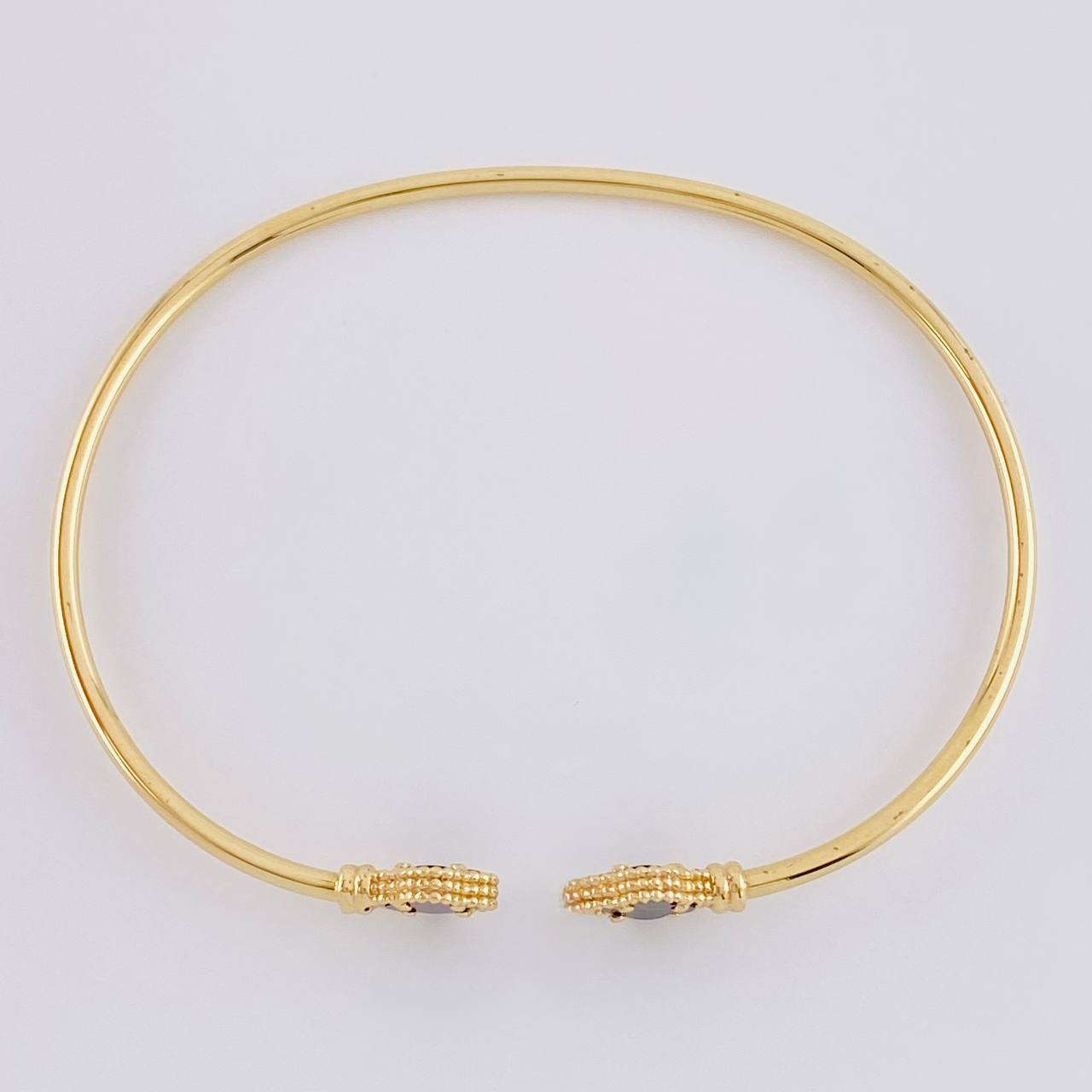Pulso Aro trebol onix 3.5g / 6 3/4 in / 1.8mm Oro Amarillo 18K