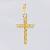 Dije Cruz Malla Latina 1.35 g / 1 1/2 in Oro Amarillo 18K