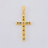 Dije Cruz Malla Latina 1.55 g / 1 1/2 in Oro Amarillo 18K
