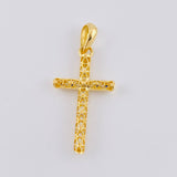 Dije Cruz Malla Latina 1.55 g / 1 1/2 in Oro Amarillo 18K