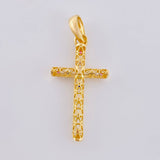 Dije Cruz Malla Latina 1.3 g / 1 1/4 in Oro Amarillo 18K