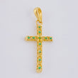 Dije Cruz Malla Latina 1.35 g / 1 1/2 in Oro Amarillo 18K