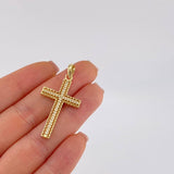 Dije Cruz Malla 3.15 g / 1 1/2 in Oro Amarillo 18K